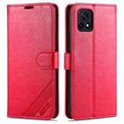For vivo Y52s AZNS Sheepskin Texture Horizontal Flip Leather Case with Holder & Card Slots & Wallet(Red) - 1