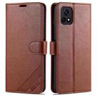 For vivo Y52s AZNS Sheepskin Texture Horizontal Flip Leather Case with Holder & Card Slots & Wallet(Brown) - 1