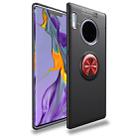 For Huawei Mate 30 Pro Lenuo Shockproof TPU Case with Invisible Holder(Black Red) - 1