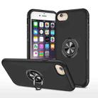 Magnetic Ring Kickstand Shockproof Phone Case For iPhone 6(Black) - 1