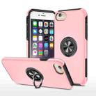 Magnetic Ring Kickstand Shockproof Phone Case For iPhone 6(Rose Gold) - 1