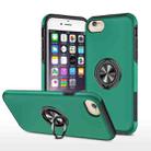 Magnetic Ring Kickstand Shockproof Phone Case For iPhone 6(Dark Green) - 1