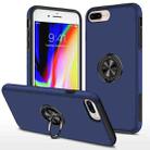 Magnetic Ring Kickstand Shockproof Phone Case For iPhone 8 Plus / 7 Plus(Blue) - 1