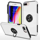 Magnetic Ring Kickstand Shockproof Phone Case For iPhone 8 Plus / 7 Plus(Silver) - 1