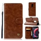 For HTC X10 Retro Copper Buckle Crazy Horse Horizontal Flip PU Leather Case with Holder & Card Slots & Wallet & Lanyard(Brown) - 1