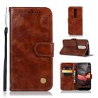 For Nokia 5.1 Retro Copper Buckle Crazy Horse Horizontal Flip PU Leather Case with Holder & Card Slots & Wallet & Lanyard(Brown) - 1