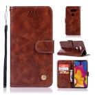 For LG V40 ThinQ Retro Copper Buckle Crazy Horse Horizontal Flip PU Leather Case with Holder & Card Slots & Wallet & Lanyard(Brown) - 1