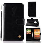 For Motorola Moto E5 Play Go Retro Copper Buckle Crazy Horse Horizontal Flip PU Leather Case with Holder & Card Slots & Wallet & Lanyard(Black) - 1