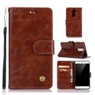 For Nokia 8 Sirocco Retro Copper Buckle Crazy Horse Horizontal Flip PU Leather Case with Holder & Card Slots & Wallet & Lanyard(Brown) - 1