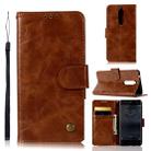 For Nokia 5 Retro Copper Buckle Crazy Horse Horizontal Flip PU Leather Case with Holder & Card Slots & Wallet & Lanyard(Brown) - 1