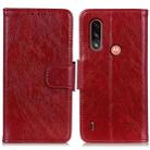 For Motorola Moto E7 Power (2021) Nappa Texture Horizontal Flip Leather Case with Holder & Card Slots & Wallet(Red) - 1