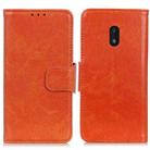 For Nokia C1 Plus Nappa Texture Horizontal Flip Leather Case with Holder & Card Slots & Wallet(Orange) - 1