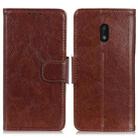 For Nokia C1 Plus Nappa Texture Horizontal Flip Leather Case with Holder & Card Slots & Wallet(Brown) - 1