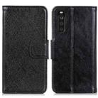 For Sony Xperia 10 III Nappa Texture Horizontal Flip Leather Case with Holder & Card Slots & Wallet(Black) - 1