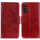 For Sony Xperia 10 III Nappa Texture Horizontal Flip Leather Case with Holder & Card Slots & Wallet(Red) - 1