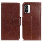 For Xiaomi Poco F3 Nappa Texture Horizontal Flip Leather Case with Holder & Card Slots & Wallet(Brown) - 1