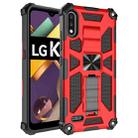 For LG K22 Shockproof TPU + PC Magnetic Protective Case with Holder(Red) - 1