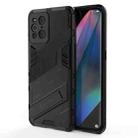 For OPPO Find X3 Punk Armor 2 in 1 PC + TPU Shockproof Case with Invisible Holder(Black) - 1