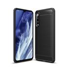 For Xiaomi Mi 9 Pro 5G Brushed Texture Carbon Fiber TPU Protective Case(Black) - 1