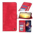 For Alcatel 1L (2021) Antelope Texture Magnetic Buckle Horizontal Flip PU Leather Case with Card Slots & Wallet & Holder(Red) - 1