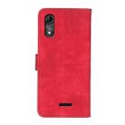 For Wiko Y51 Antelope Texture Magnetic Buckle Horizontal Flip PU Leather Case with Card Slots & Wallet & Holder(Red) - 3