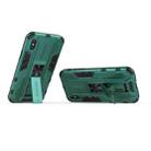 For iPhone XS Max Supersonic PC + TPU Shock-proof Protective Case with Holder(Green) - 2