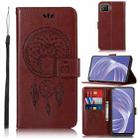 For OPPO A73 (2020) Wind Chime Owl Embossing Pattern Horizontal Flip Leather Case, with Holder & Card Slots & Wallet(Brown) - 1