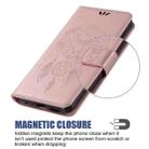 For OPPO Realme 7 Pro Wind Chime Owl Embossing Pattern Horizontal Flip Leather Case, with Holder & Card Slots & Wallet(Rose Gold) - 6