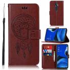 For OPPO Reno2 Z Wind Chime Owl Embossing Pattern Horizontal Flip Leather Case, with Holder & Card Slots & Wallet(Brown) - 1