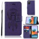 For Xiaomi Redmi Note 10 Pro Wind Chime Owl Embossing Pattern Horizontal Flip Leather Case with Holder & Card Slots & Wallet(Purple) - 1