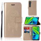 For Xiaomi Mi CC9 Pro Wind Chime Owl Embossing Pattern Horizontal Flip Leather Case with Holder & Card Slots & Wallet(Gold) - 1