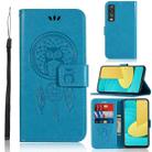 For LG Stylo 7 5G Wind Chime Owl Embossing Pattern Horizontal Flip Leather Case with Holder & Card Slots & Wallet(Blue) - 1