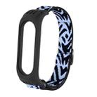 For Xiaomi Mi Band 3 / 4 / 5 Twill 8-shaped Buckle Elastic Watch Band(Leopard) - 1