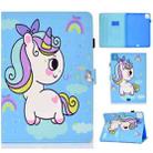 For iPad Pro 11 (2018/2020) Painted Pattern TPU Horizontal Flip Leather Protective Tablet Case(Rainbow Unicorn) - 1