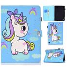 Painted Pattern TPU Horizontal Flip Leather Protective Case For Kindle Fire HD 8 (2020)(Rainbow Unicorn) - 1