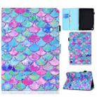 Painted Pattern TPU Horizontal Flip Leather Protective Case For Kindle Fire HD 8 (2020)(Color Fish Scales) - 1