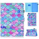 Painted Pattern TPU Horizontal Flip Leather Protective Case For iPad mini /mini 2/mini 3/mini 4(Color Fish Scales) - 1