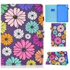 Painted Pattern TPU Horizontal Flip Leather Protective Case For Samsung Galaxy Tab S6 Lite(Daisy) - 1