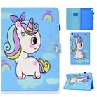 Painted Pattern TPU Horizontal Flip Leather Protective Case For Samsung Galaxy Tab A7 10.4 (2020)(Rainbow Unicorn) - 1