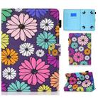 Painted Pattern TPU Horizontal Flip Leather Protective Case For Universal 8 inch(Daisy) - 1