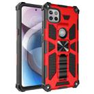 For Motorola Moto One 5G Ace Shockproof TPU + PC Magnetic Protective Case with Holder(Red) - 1