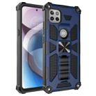 For Motorola Moto One 5G Ace Shockproof TPU + PC Magnetic Protective Case with Holder(Blue) - 1