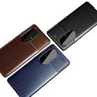 For Huawei P50 Pro Carbon Fiber Texture Shockproof TPU Case(Brown) - 7