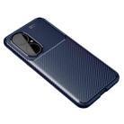 For Huawei P50 Carbon Fiber Texture Shockproof TPU Case(Blue) - 2