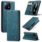 For Xiaomi Mi 11 CaseMe 013 Multifunctional Horizontal Flip Leather Case with Holder & Card Slot & Wallet(Blue) - 1