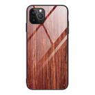 For iPhone 12 Pro Max Wood Grain Tempered Glass + TPU Shockproof Case(M05) - 1