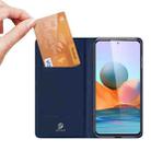 For Xiaomi Redmi Note 10 Pro DUX DUCIS Skin Pro Series Horizontal Flip PU + TPU Leather Case with Holder & Card Slots(Blue) - 4