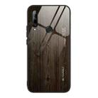 For Huawei Enjoy 10 Plus Wood Grain Tempered Glass + TPU Shockproof Case(M01) - 1