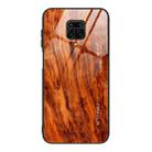 For Xiaomi Redmi Note 9S Wood Grain Tempered Glass + TPU Shockproof Case(M06) - 1