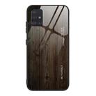 For Samsung Galaxy A51 Wood Grain Tempered Glass + TPU Shockproof Case(M01) - 1